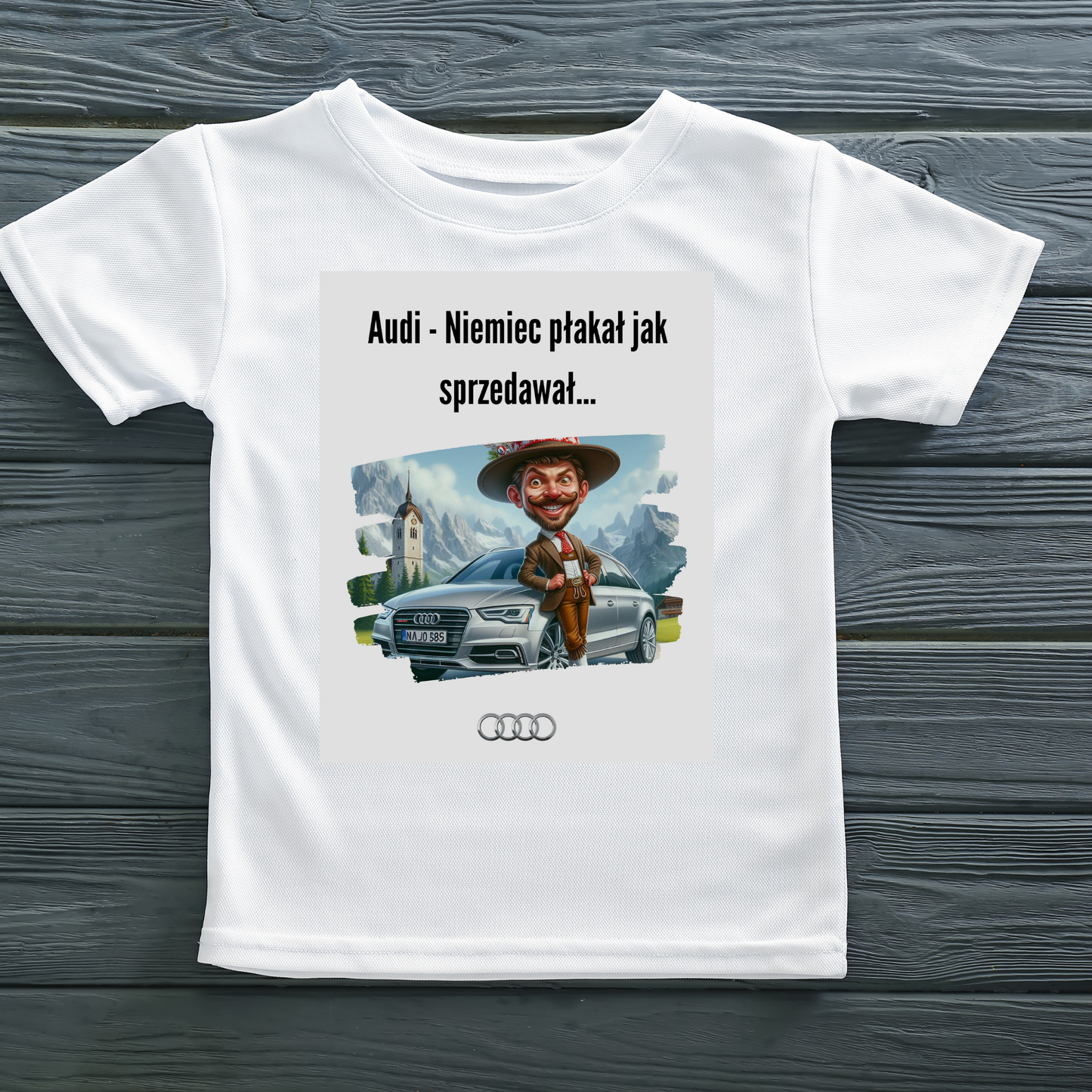 Koszulka „Niemiec płakał, jak sprzedawał” – Audi Heritage Edition